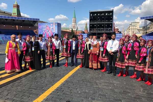 На Красной площади на концерте ко Дню славянской письменности и культуры выступил ансамбль из Левашинского района