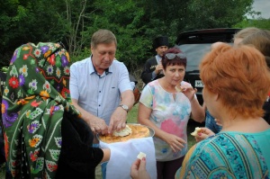 В Дахадаевском районе встречали участников Международного фестиваля «Горцы».